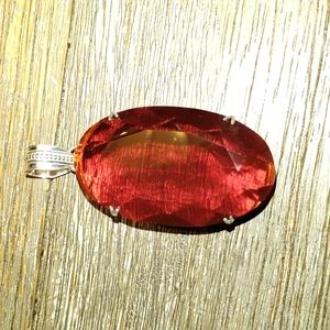 Elegant Red Pendant Necklace